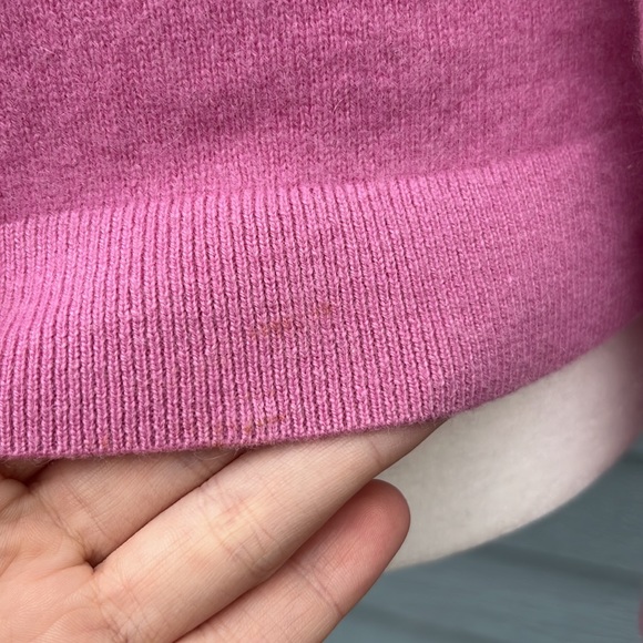 Ann Taylor Pink Cashmere Sweater Medium Petites - Picture 12 of 13